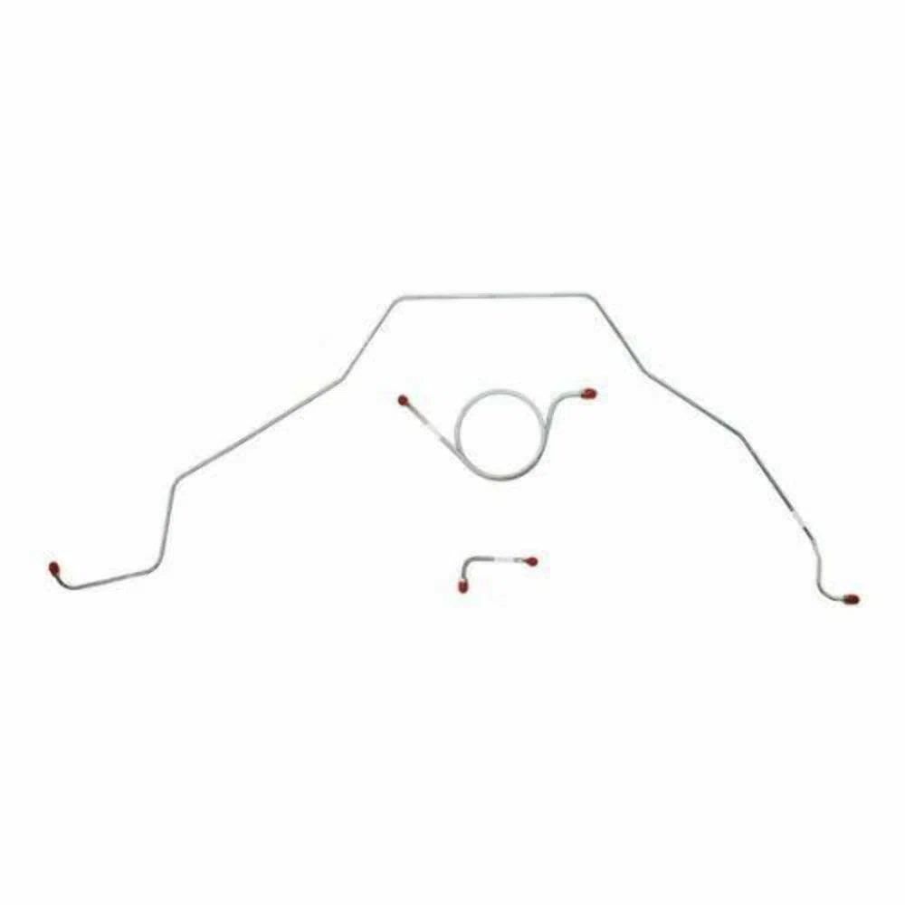 1966 Chevrolet Bel Air Front Brake Line Kit Power Brakes - BKT6602SS